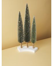 24in 3pc Led Bottle Brush Tree Decor | HomeGoods