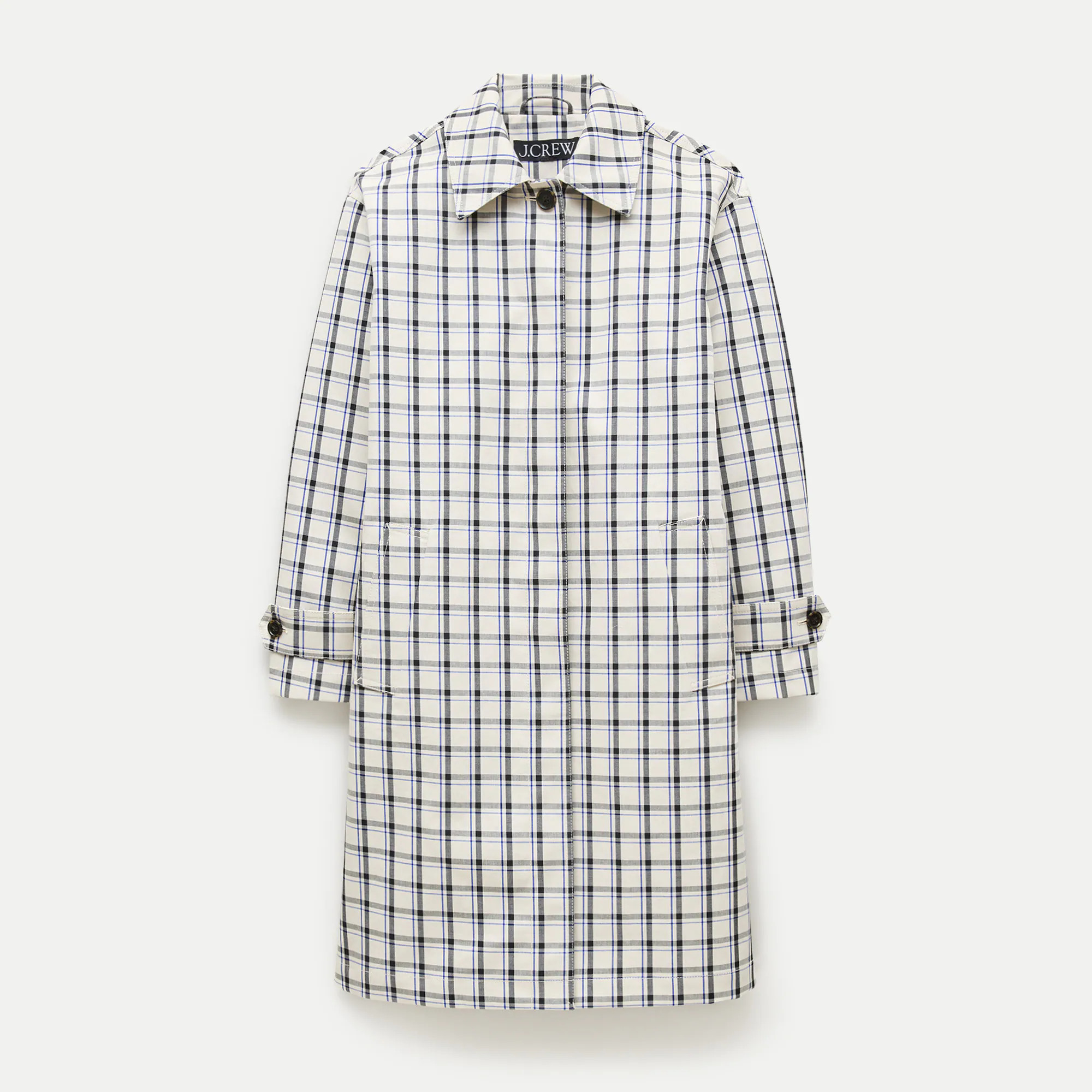 Soho car coat in plaid double-faced cotton | J. Crew US