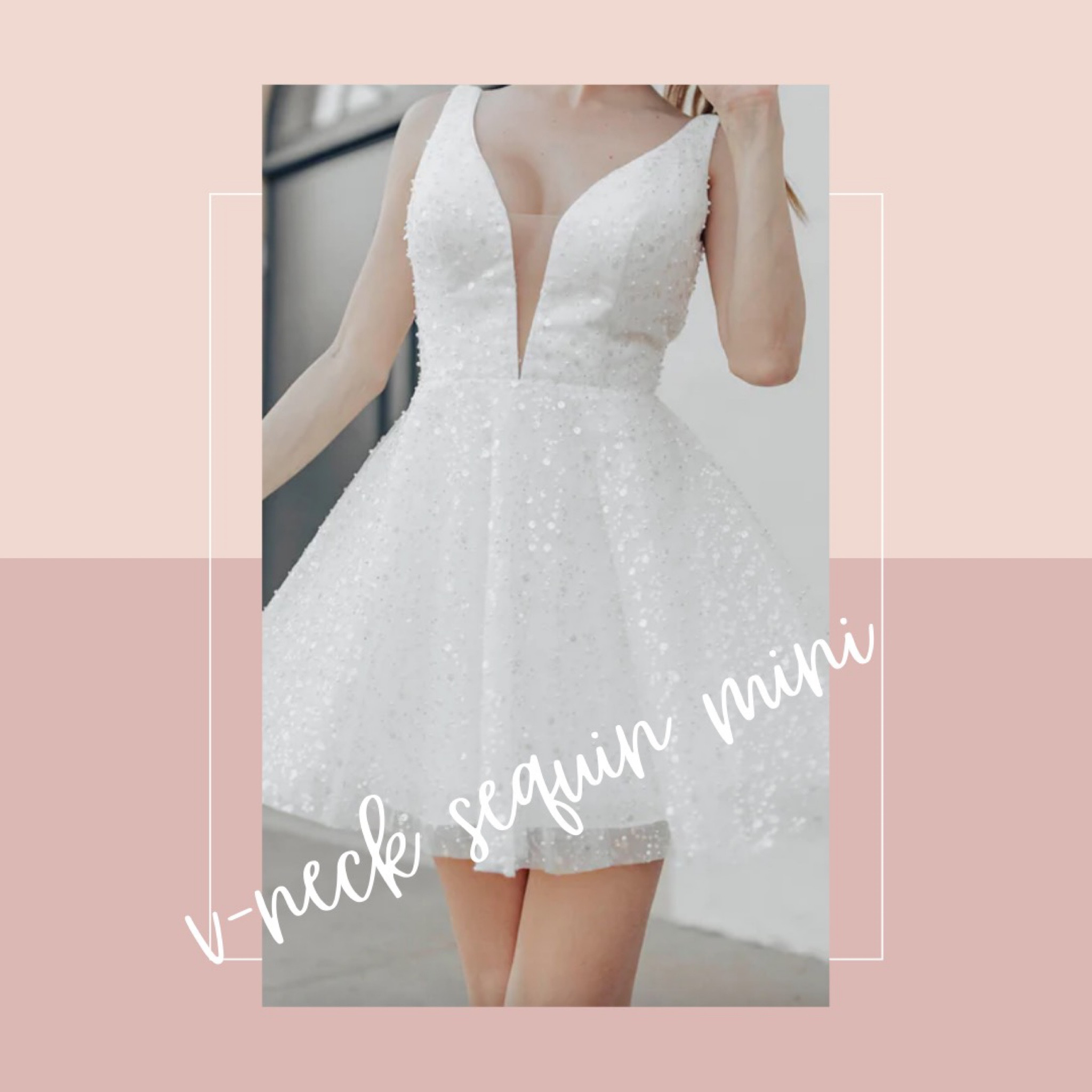 Obsessed with this fun sequin v-neck mini dress with removable sleeves! This would be perfect as a second reception dress 😍

#LTKstyletip #LTKwedding