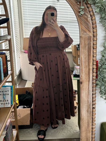 Go to maxi dress for spring and summer - wearing size XL - the stocking does stretch so you could size down if you want to. LOVE that it has pockets!!

#LTKstyletip #LTKplussize