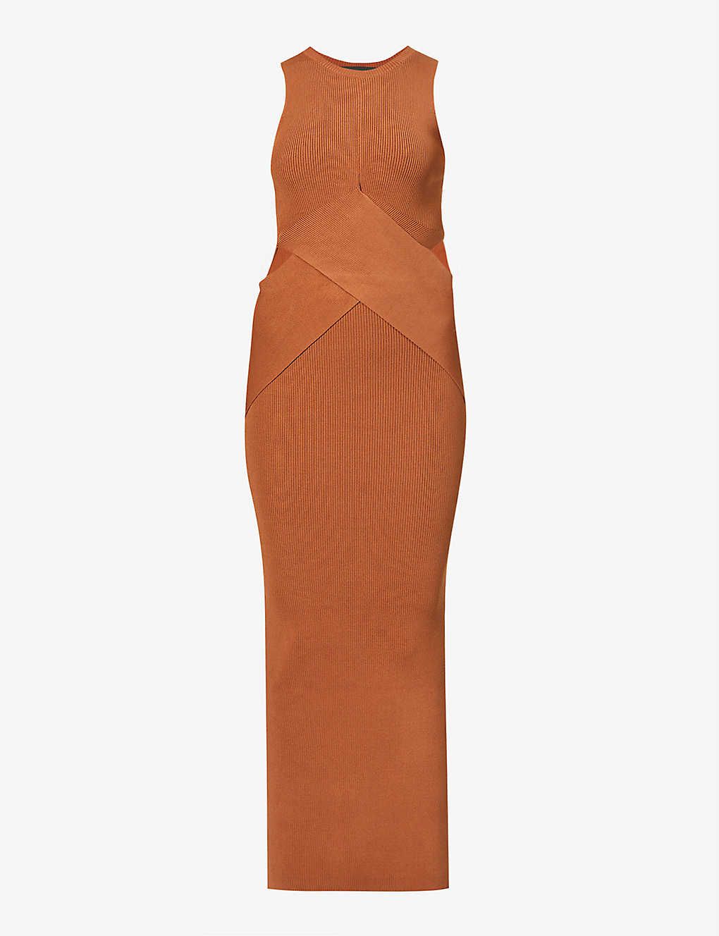 Josephine cut-out stretch-knit midi dress | Selfridges
