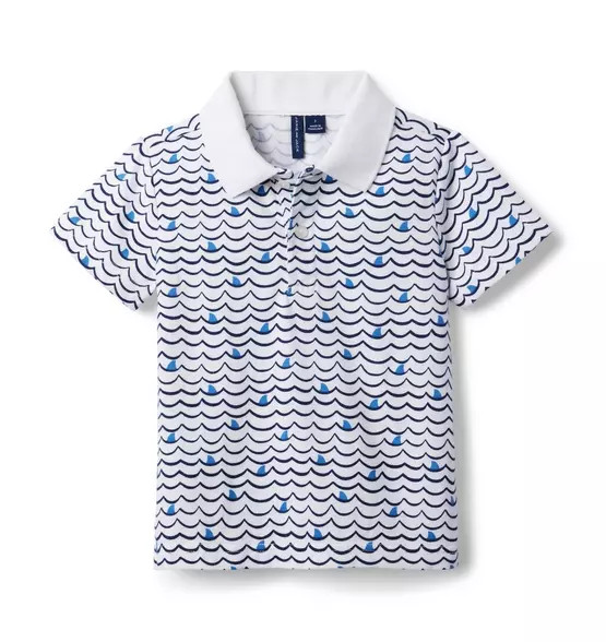 Shark Fin Jersey Polo | Janie and Jack