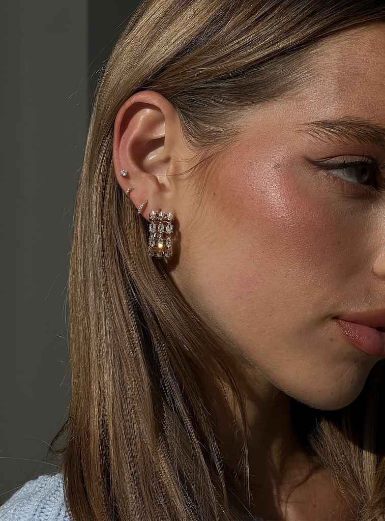 Ashlen Hoop Earrings Gold | Princess Polly US