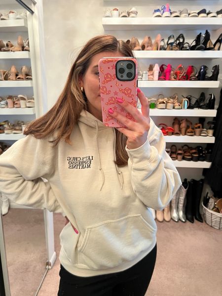 Let’s Chug Espresso Martinis embroidered hoodie, Amazon two piece set, travel outfit, black sandals, gold jewelry, initial necklace, casual outfit, easy outfit 


#LTKstyletip #LTKshoecrush #LTKfindsunder50