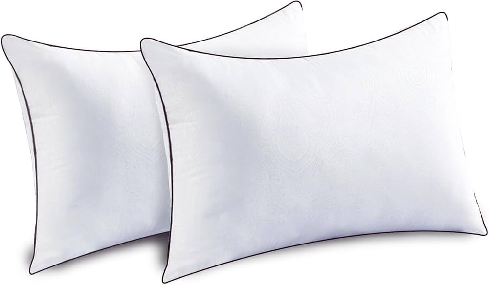 JOLLYVOGUE King Size Pillows for Sleeping Set of 2, Soft and Supportive Bed Pillows for Side Back... | Amazon (US)