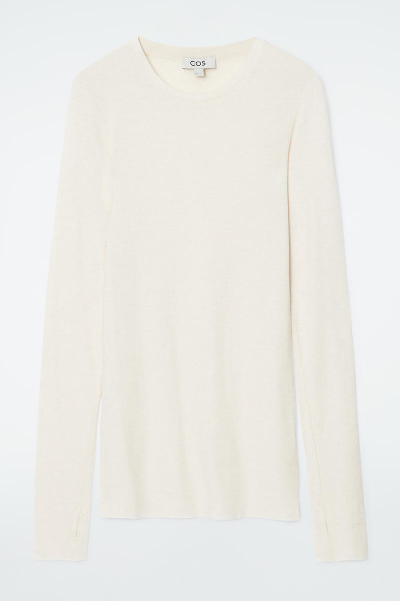 Crew-Neck Merino Wool Top | COS (US)