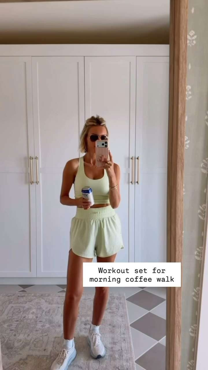 This light green color is so cute! I have been wearing this active set on repeat! Super affordable! These are my all time favorite active shorts I've been wearing for years! Wearing S!

Loverly Grey, activewear, athleisure, active tank, active shorts, tennis shoes, ruffle socks 

 #LTKSeasonal #LTKActive