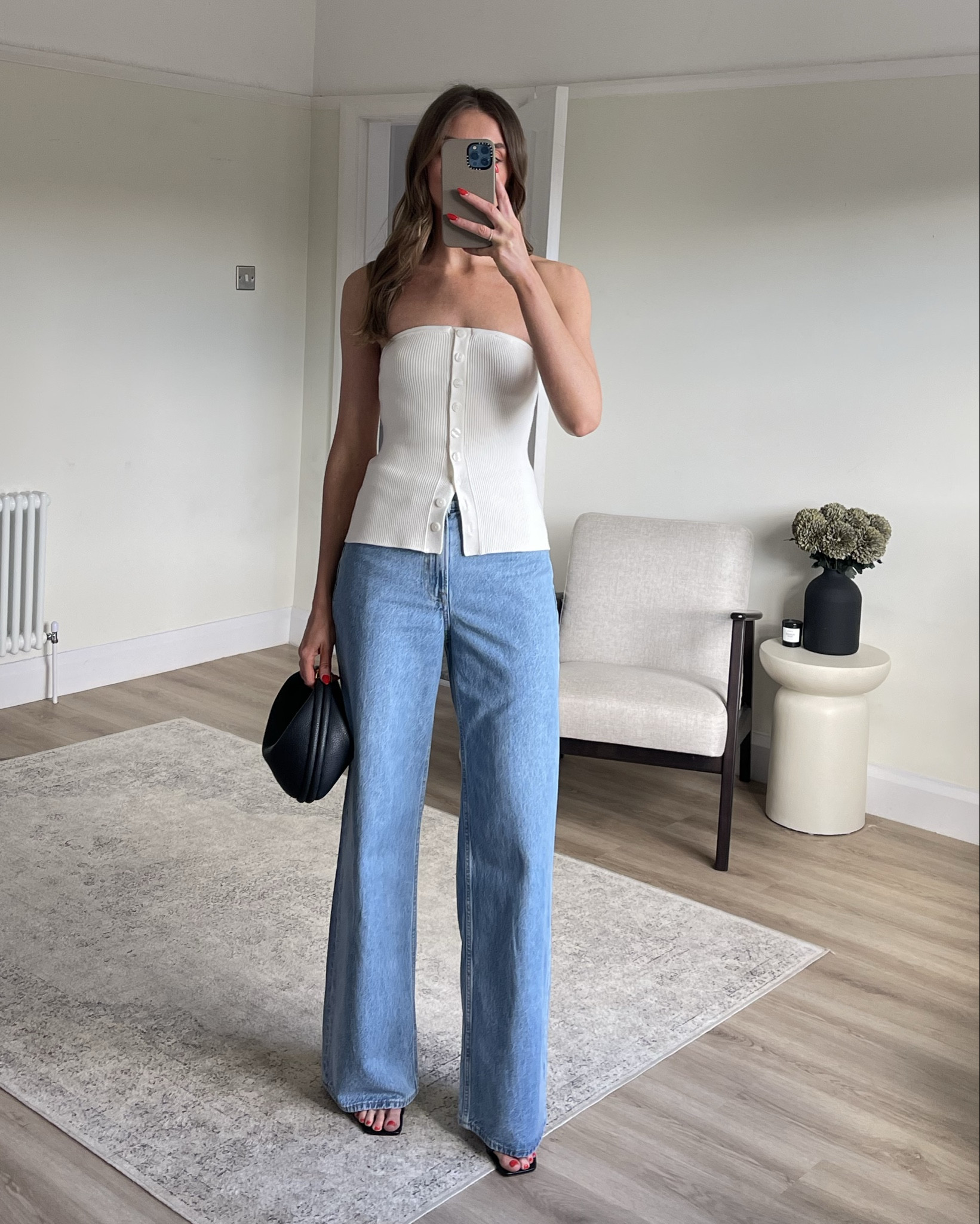 AD. Styling my spring favourites from Abercrombie 

Xs in the ribbed tube top
25 long in the blue wide leg jeans 
I’m 5ft 6 

Evening outfit 

#LTKeurope #LTKspring #LTKuk