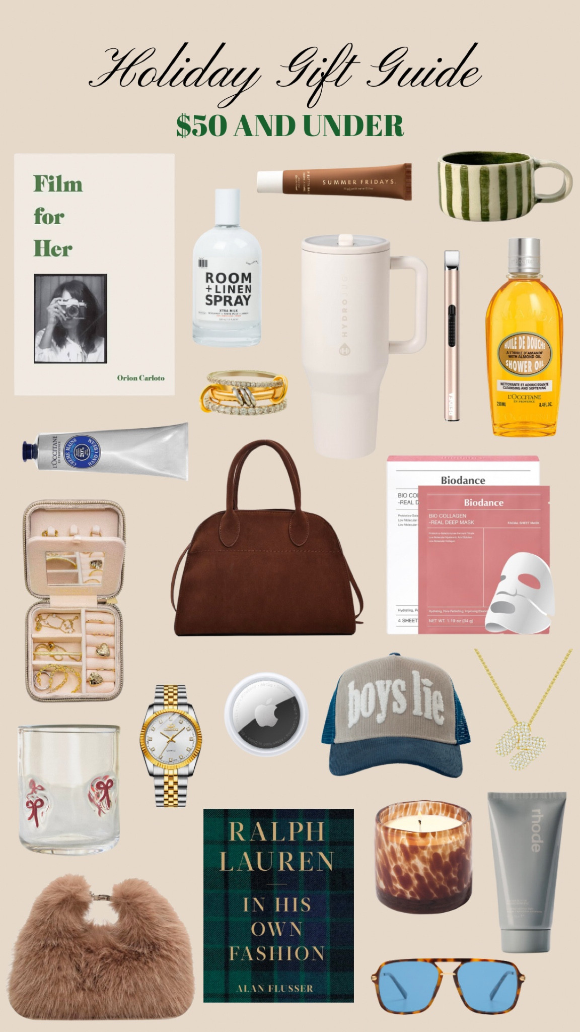 Holiday Gift Ideas Under $50 🤍 

#LTKGiftGuide #LTKSeasonal #LTKHoliday