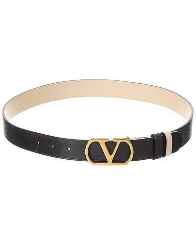 Valentino VLogo Signature Reversible Leather Belt | Gilt & Gilt City