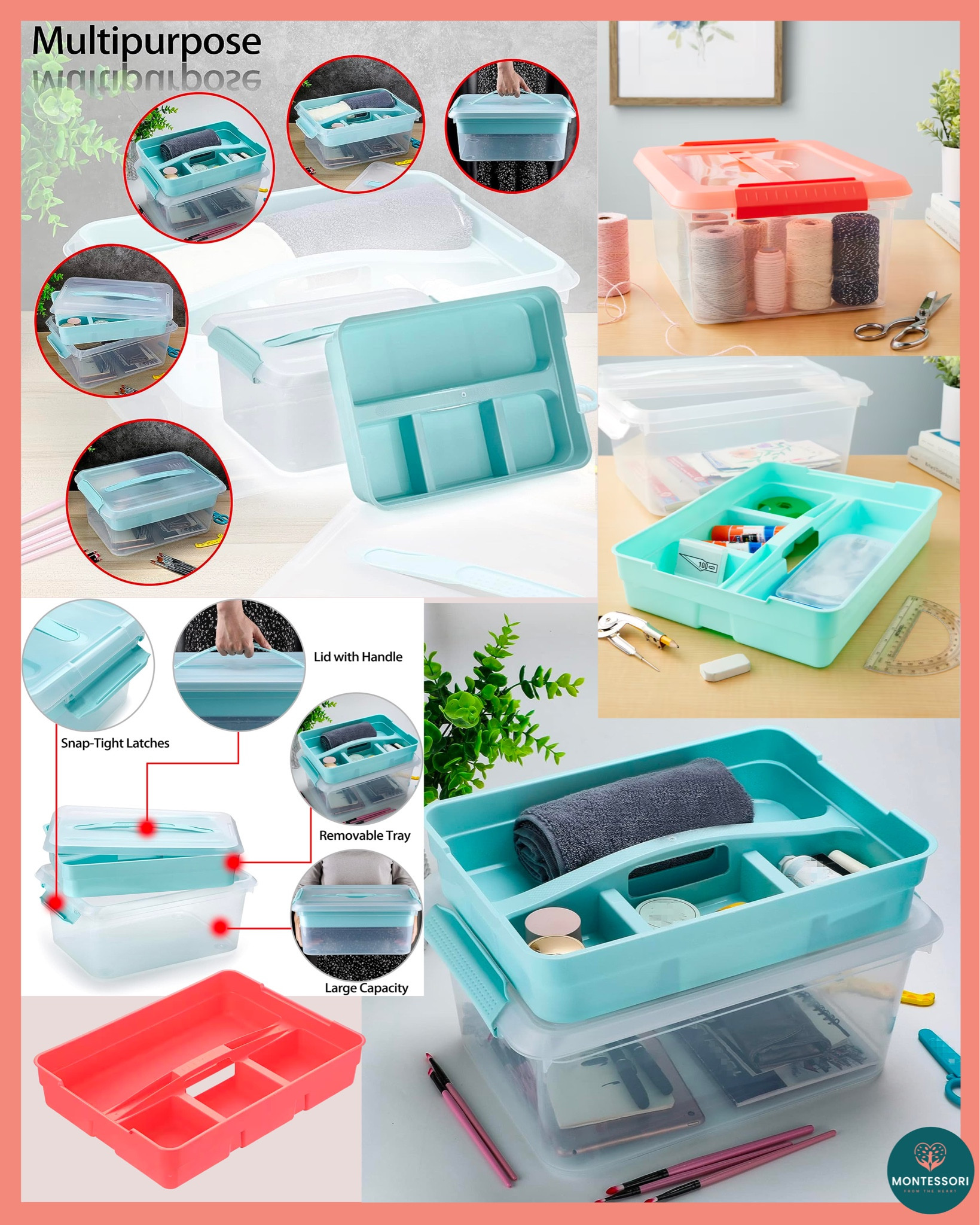 Best storage organizer container with a removable compartment tray! Follow me on @LTKI shop favs with one click! 

#LTKhome