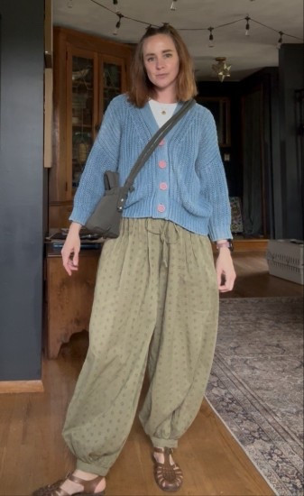 Scoop eyelet balloon pants. I’m wearing a medium ✨