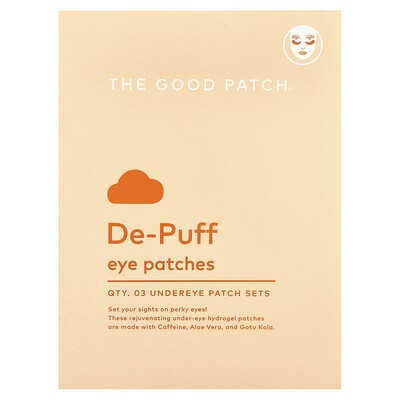 The Good Patch, De-Puff Eye Patches , 3 Patch Sets | iHerb