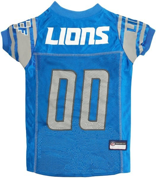 Pets First NFL Dog & Cat Mesh Jersey, Detroit Lions, Medium | Chewy.com