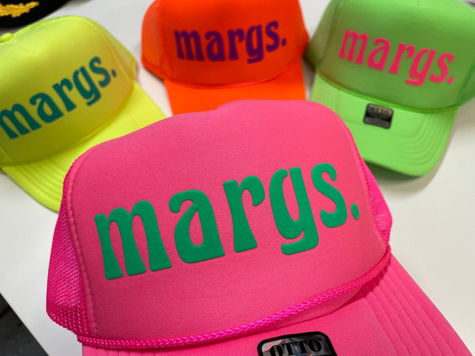 Margs Puff Custom Trucker Hats, Girls Night Out Party Hat, Bachelorette Party, Bridal Shower Favo... | Etsy (US)