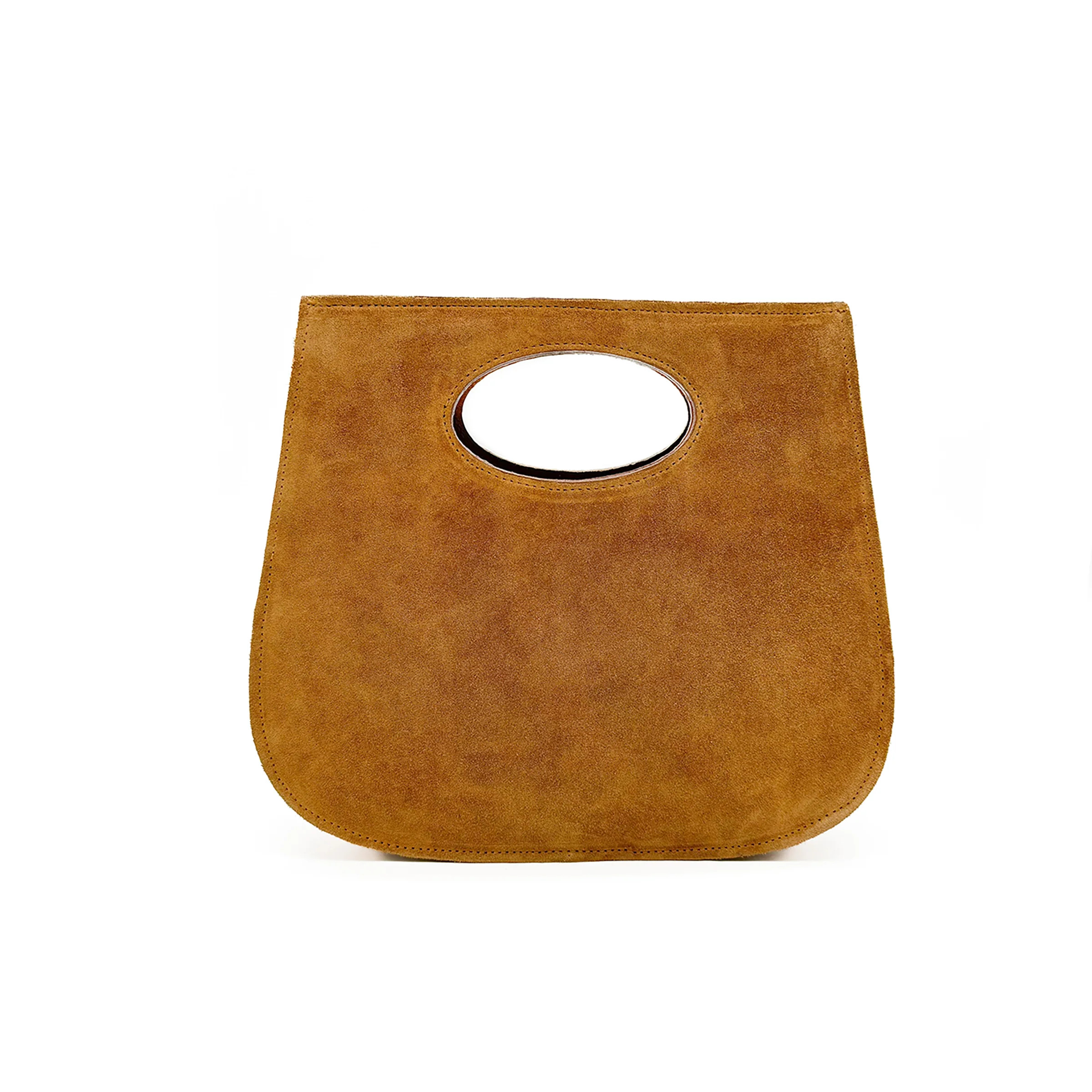 Emi Clutch - Cognac Suede | Streets Ahead Inc