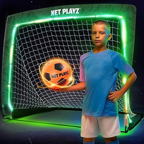 Light Up Glow in The Dark Soccer Ball Soccer Net | Football Gift for Boys Girls Kids Teens & Youths | Amazon (US)