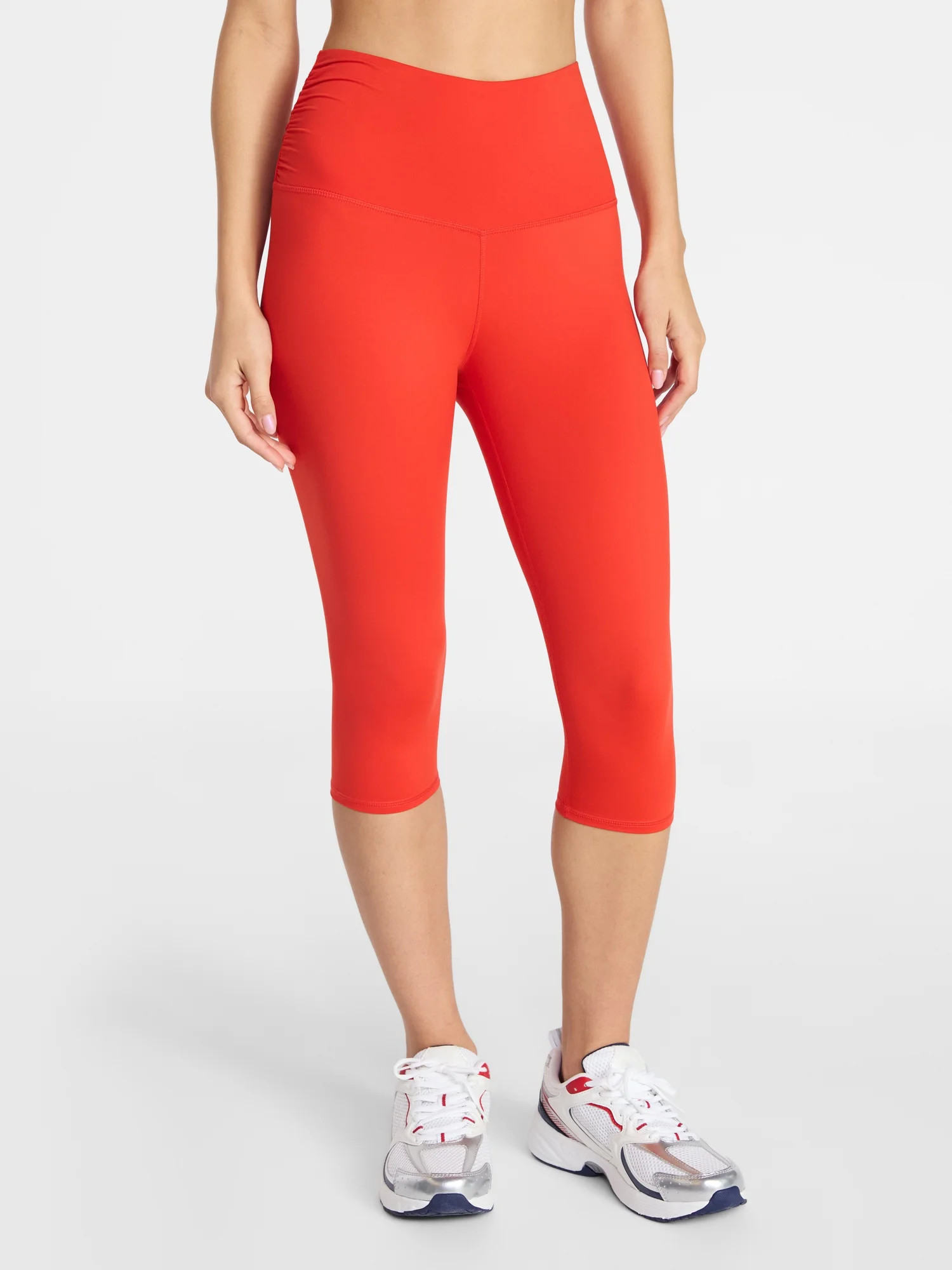 Avia Women's Side Ruched Color Capri, Sizes XS-XXXL | Walmart (US)