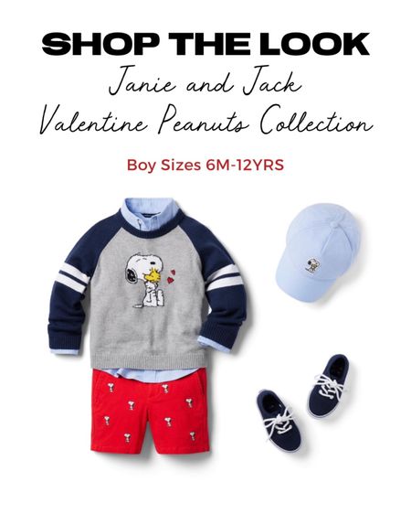 ✨Shop The Look: Janie and Jack Valentine Loves Collection for Boys✨

Dress up for this upcoming Valentine’s or Galentine’s Day!

Win hearts in our intarsia-knit Snoopy and Woodstock sweater from our limited edition PEANUTS collection. With details to love, from athletic-inspired stripes to classic raglan sleeves, it's perfect for Valentine's Day or any day. Sizes 6M-12YRS.

Home decor 
Valentines 
Valentine’s decor
Valentines Day decor
Holiday decor
Bar decor
Bar essentials 
Valentine’s party
Galentine’s party
Valentine’s Day essentials 
Galentine’s Day essentials 
Valentine’s party ideas 
Galentine’s party ideas
Valentine’s birthday party ideas
Valentine’s Day gift guide 
Galentine’s Day gift guide 
Backyard entertainment 
Entertaining essentials 
Party styling 
Party planning 
Party decor
Party essentials 
Kitchen essentials
Valentine’s dessert table
Valentine’s table setting
Housewarming gift guide 
Just because gift
Valentine’s Day outfits inspo
Family photo session outfit ideas
Kids fashion 
Kids dresses
Winter outfits 
Valentine’s fashion
Party backdrop ideas
Balloon garland 
Amazon finds
Amazon favorites 
Amazon essentials 
Amazon decor 
Etsy finds
Etsy favorites 
Etsy decor 
Etsy essentials 
Shop small
XOXO
Be mine
Girl Gang
Best friends
Girlfriends
Besties
Valentine’s Day gift baskets
Valentine Cards
Valentine Flag
Valentines plates
Valentines table decor 
Classroom Valentines 
Party pennant flags
Gift tags
Dessert table decor
Tablescape
Party favors
Pottery Barn Kids
Nursery decor
Kids bedroom decor 
Playroom decor
Bachelorette party decor
Bridal shower decor 
Glamfete
Tablecloth backdrop 
Valentines sweets
Sugarfina
Wood Signs
Heart sunglasses
West Elm
Glass boxes
Jewelry box
Lip balloon
Heart balloon 
Love balloon
Balloon tassel
Cake topper
Cake stand
Meri Meri 
Heart tumbler
Drink stirrers
Reusable straws
Chicwish
Pink heart sweater
Heart purse
Valentine pennant
Dress
Cuddle and kind doll

#LTKBeMine #LTKGifts 
#LTKGiftGuide #LTKHoliday  
#liketkit #LTKbaby #LTKFind #LTKstyletip #LTKunder50 #LTKunder100 #LTKSeasonal #LTKsalealert #LTKbump #LTKwedding

#LTKkids #LTKfamily #LTKhome