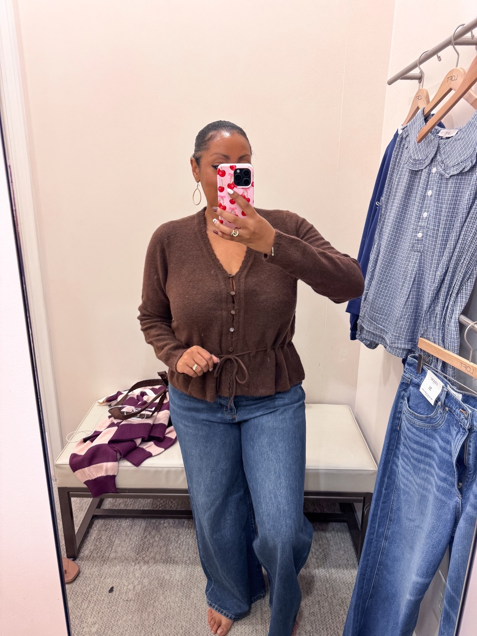 how adorable is this sweater!  You can also style it opened with a camisole underneath. Wearing size large and 31 in the relaxed wide leg jeans. 

fall outfits women over 50

#LTKMidsize #LTKootd #LTKOver40
