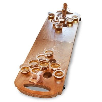 Mini Beer Pong Game Wood | Target