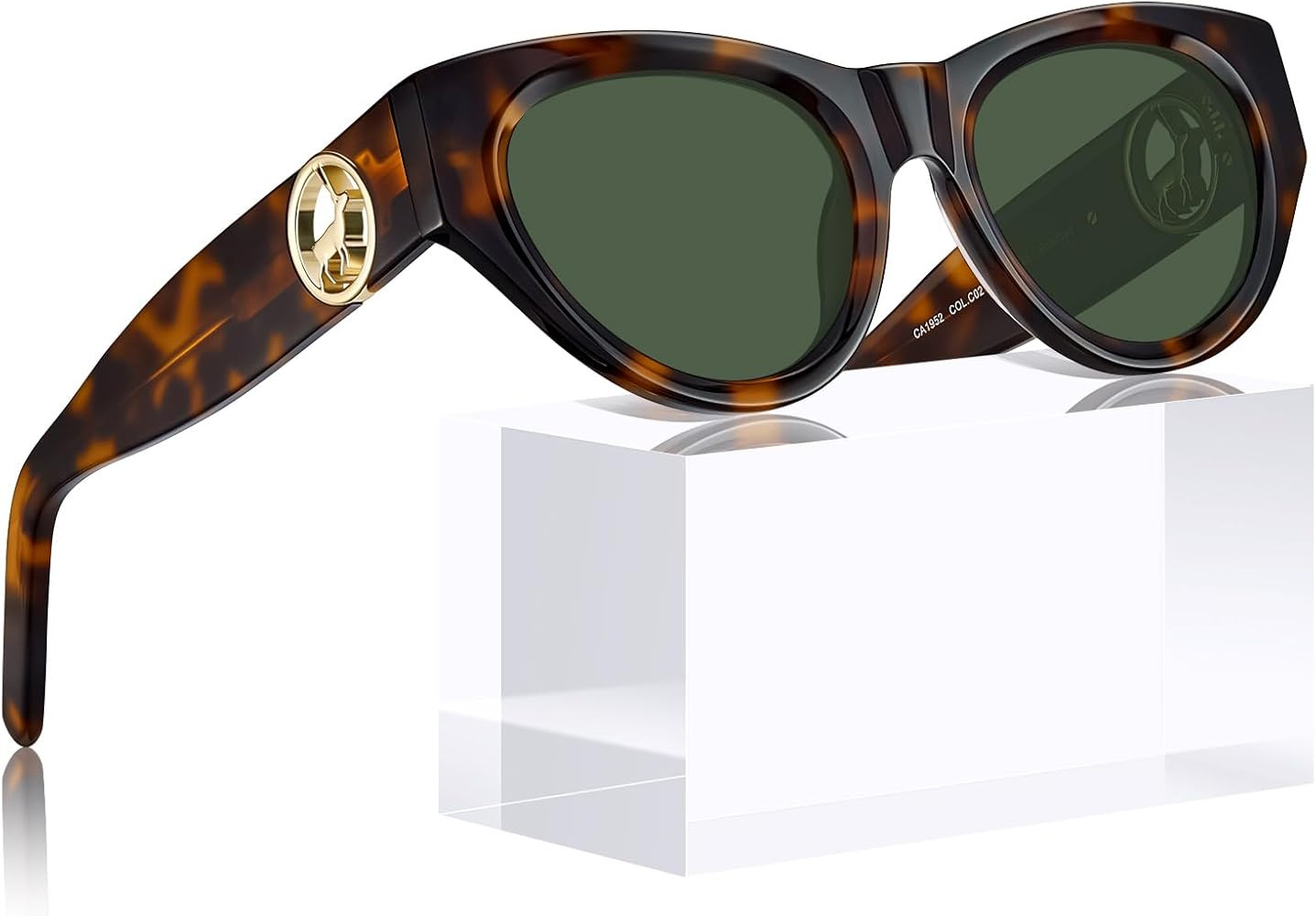 CARFIA Trendy Women's CatEye Sunglasses - Bold Style with Designer Finish, Polarized UV400 Protec... | Amazon (US)