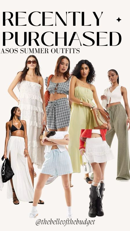 Recently purchased ASOS summer outfits! 

#LTKStyleTip #LTKSeasonal