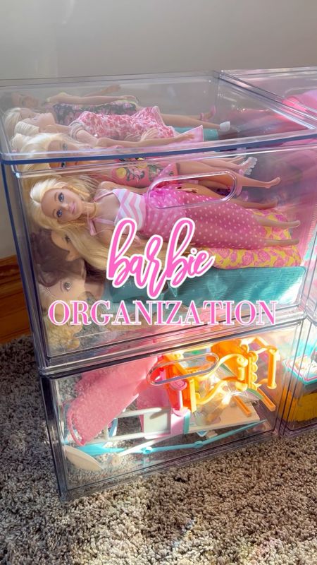 Barbie Organization Storage Clear Stackable Drawers Home Organization Mom Hack Cleaning Organizing 

#LTKhome #LTKkids #LTKGiftGuide