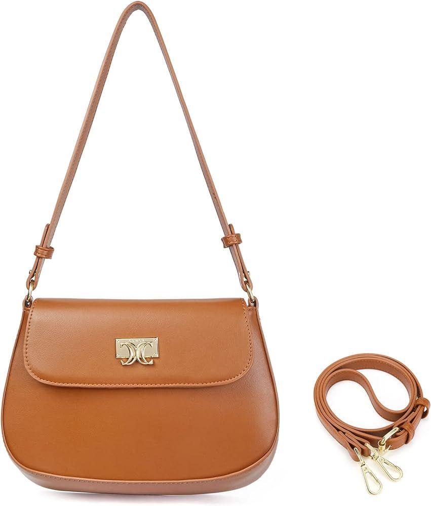 CLUCI Purses for women,Small Shoulder Bag Cute Clutch Designer tote Handbags leather crossbody bag H | Amazon (US)
