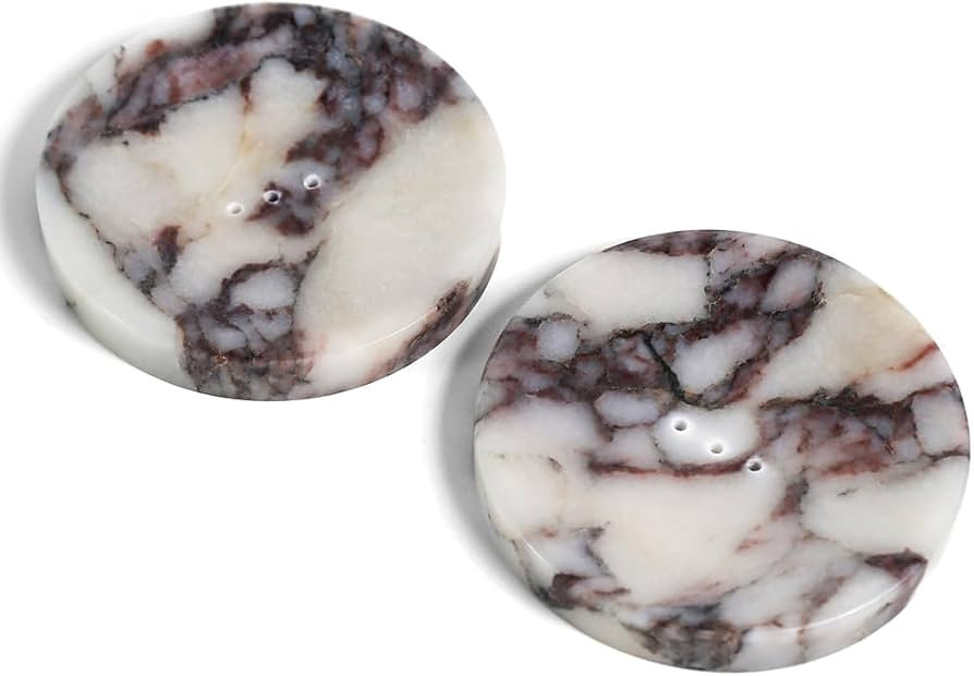 Luxurious Natural Marble Soap Dish Tray Marble Soap Holder Trinket Plate for Bathroom Sink Kitche... | Amazon (US)