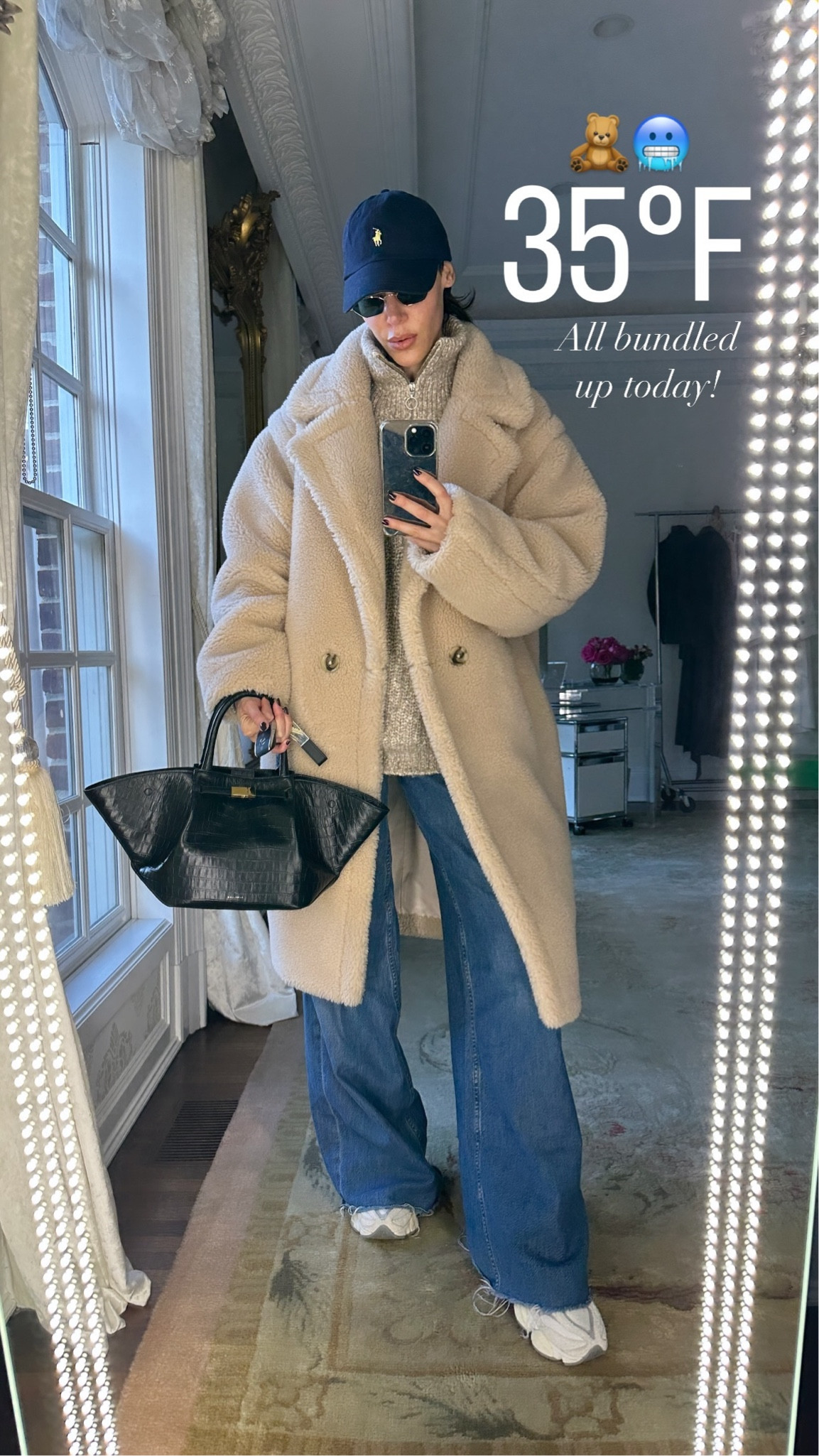 All bundled up today! 🧸🥶