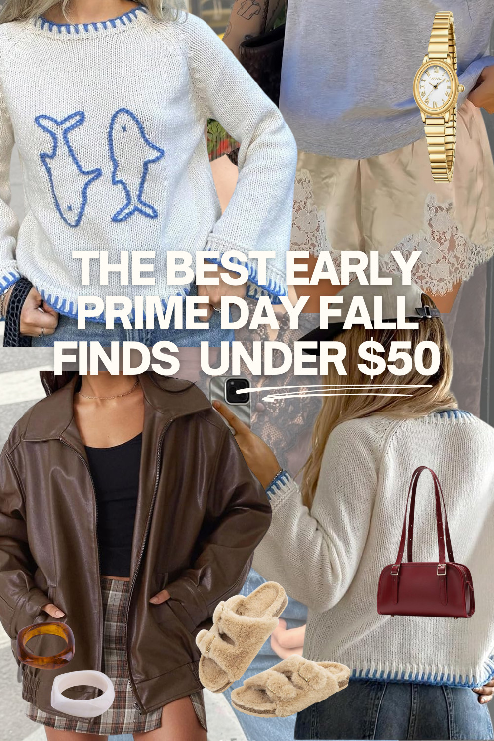 Snag these EARLY Prime Day fashion deals under $50 before they’re gone! 🍂 From cozy knits and faux leather jackets to chic handbags, fuzzy slippers, and everyday accessories, these affordable Amazon finds are trending for fall 2025. Perfect for refreshing your wardrobe on a budget while still staying on top of fall’s biggest style trends. Shop fast—early Prime Day deals don’t last long!

Amazon Fashion, Prime Day 2025, fall style, affordable fashion, finds under $50, fall outfits, amazon finds, budget friendly, ootd 

 #LTKSeasonal #LTKSaleAlert #LTKFindsUnder50