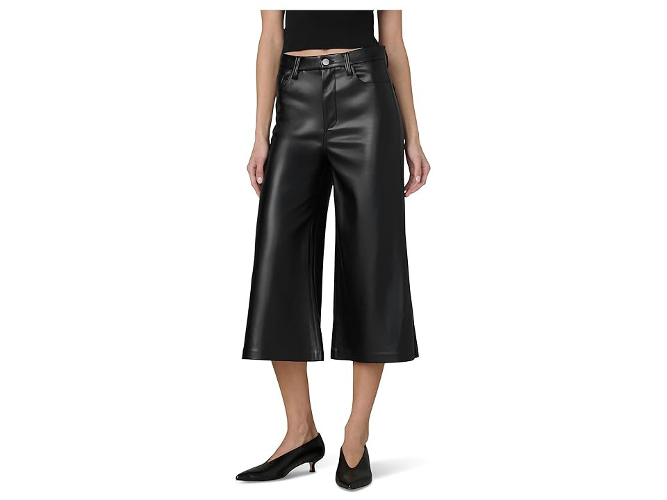 Joe's Jeans The Culotte Vegan Leather Women's Jeans Black : 31, Polyurethane | Zappos