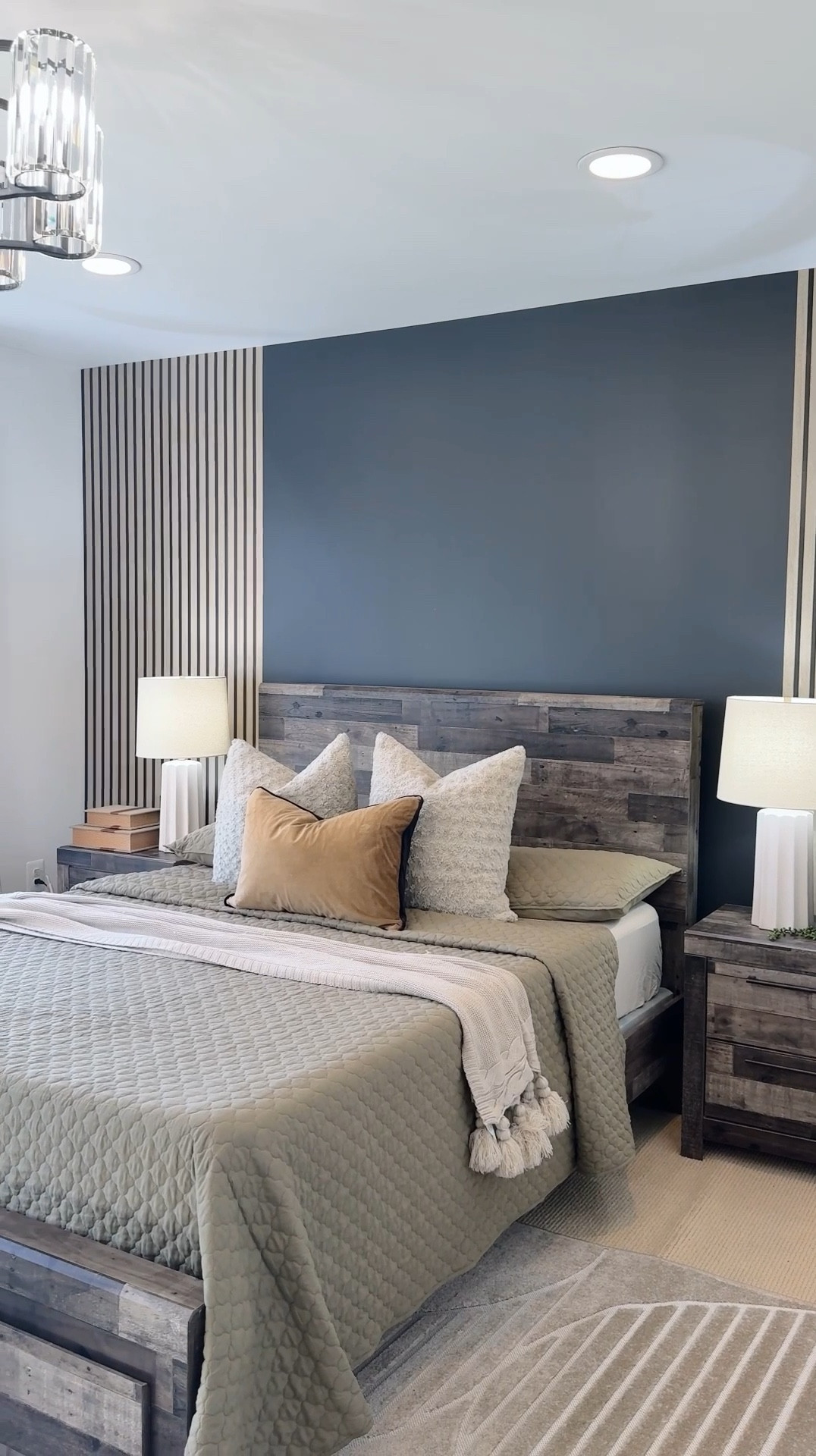 Upgrade your walls on a budget with wooden slats wallpaper under $20 @amazonhome the furniture is from @ashleyofficial

#LTKSaleAlert #LTKFindsUnder50 #LTKHome