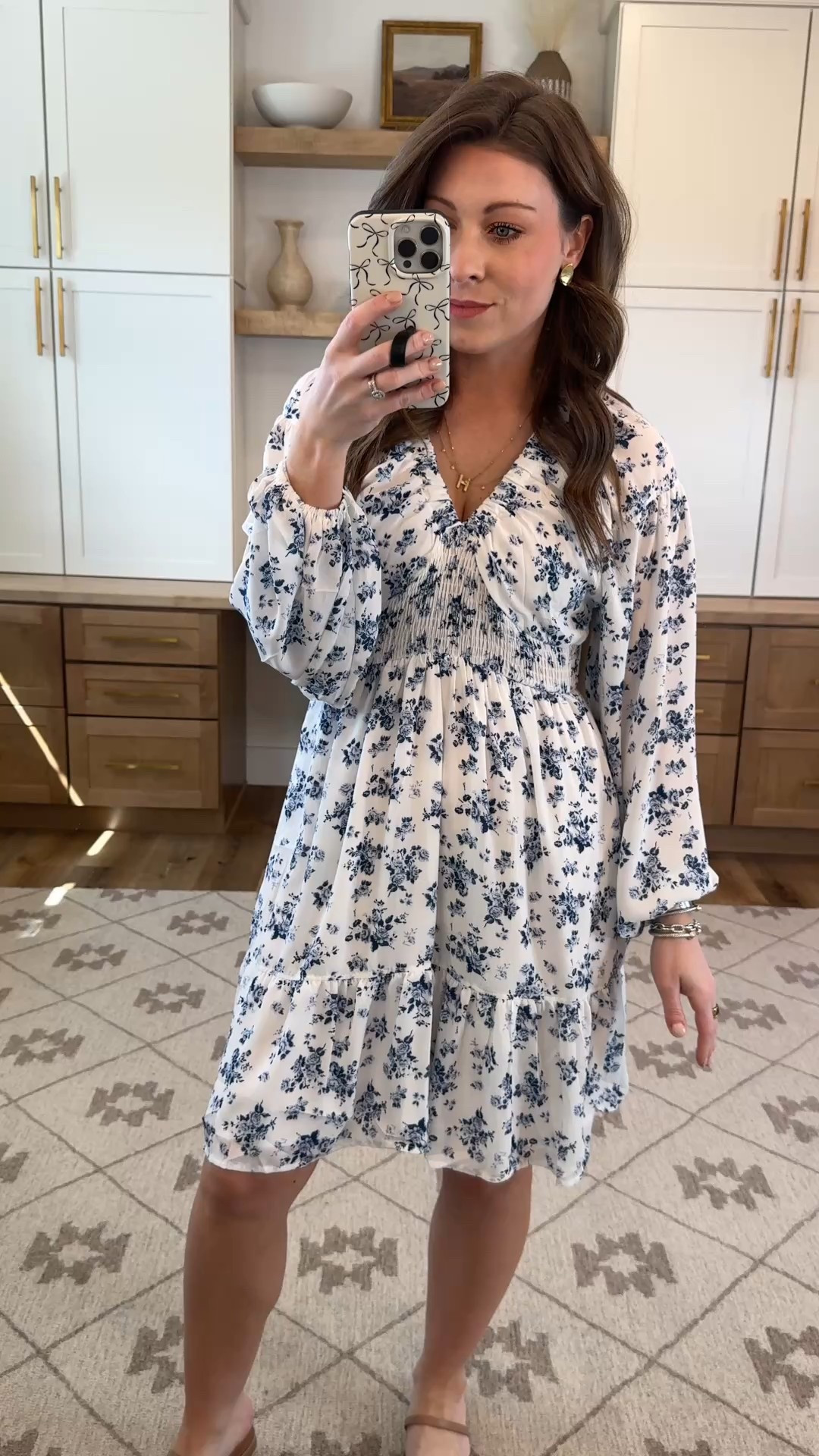 The perfect Easter or Mother’s Day dress! Love this blue and white floral pattern! Fit is true to size. I’m wearing a size small for reference.

#LTKStyleTip #LTKWatchNow #LTKSpringSale