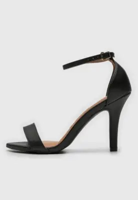 Sandália Vizzano Tiras Finas Preta | Dafiti (BR)