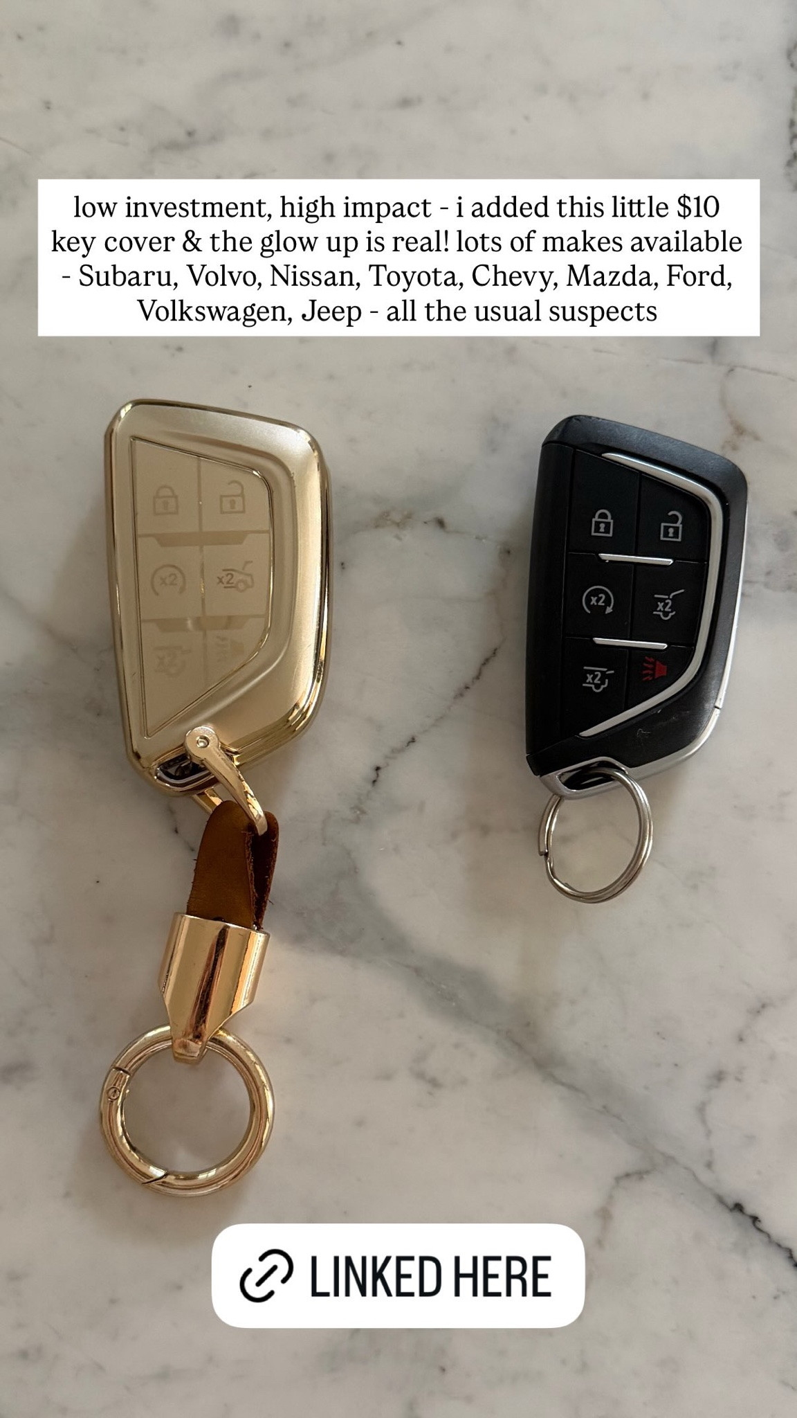 low investment, high impact - i added this little $10 key cover & the glow up is real! lots of makes available - Subaru, Volvo, Nissan, Toyota, Chevy, Mazda, Ford, Volkswagen, Jeep - all the usual suspects

#LTKTravel #LTKmomlife #LTKdayinmylife