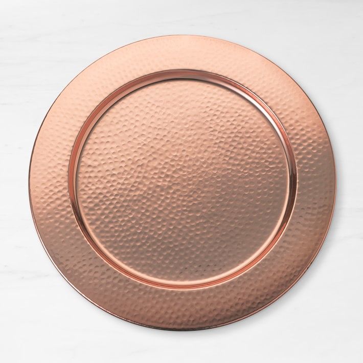 Hammered Copper Charger Plate | Williams-Sonoma