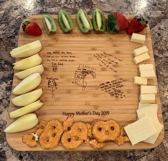 Personalized Mothers Day Gift Wine and Cheese Board | Mother's Day Gift for Mom or Grandma | Etsy (US)