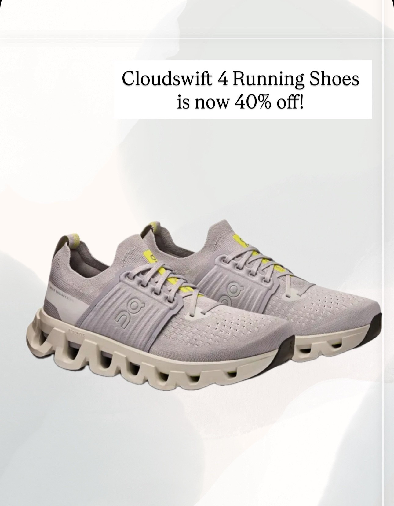 Nordstrom sale finds! Cloudswift 4 Running Shoes 40% off! Moms sportswear - travel shoes 

#LTKActive #LTKShoeCrush #LTKFindsUnder100