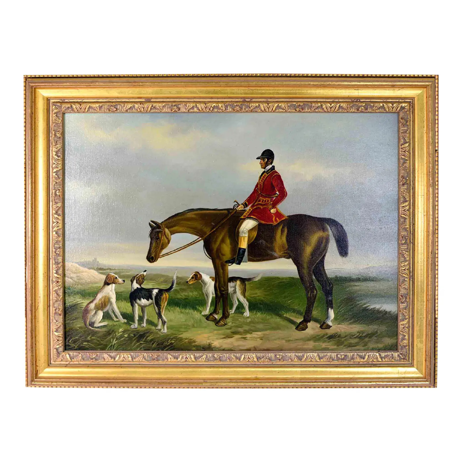 Mr. Charles Davis Huntsman to Her Majesty, on "Traverser" by W & H Barraud Reproduction 23 X 18.5... | Chairish