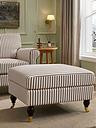Dusk Sicily Pouffe - Chocolate Stripe | Very (UK)