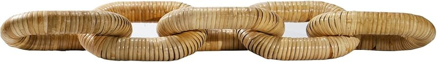 HUAXIN CRAFT H 5-Ring Rattan Woven Chain Link, Handmade Bohemian Farm Home Decoration - Coffee Ta... | Amazon (US)