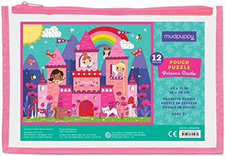 Mudpuppy Princess Castle Pouch Puzzle, 12 Extra Thick Colorful Pieces, 14”x11” – Great for ... | Amazon (US)
