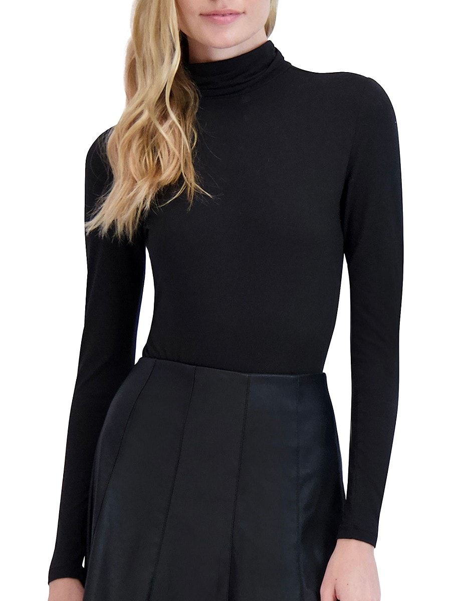 Ookie & Lala Women's Turtleneck Bodysuit - Black - Size XL | Saks Fifth Avenue OFF 5TH