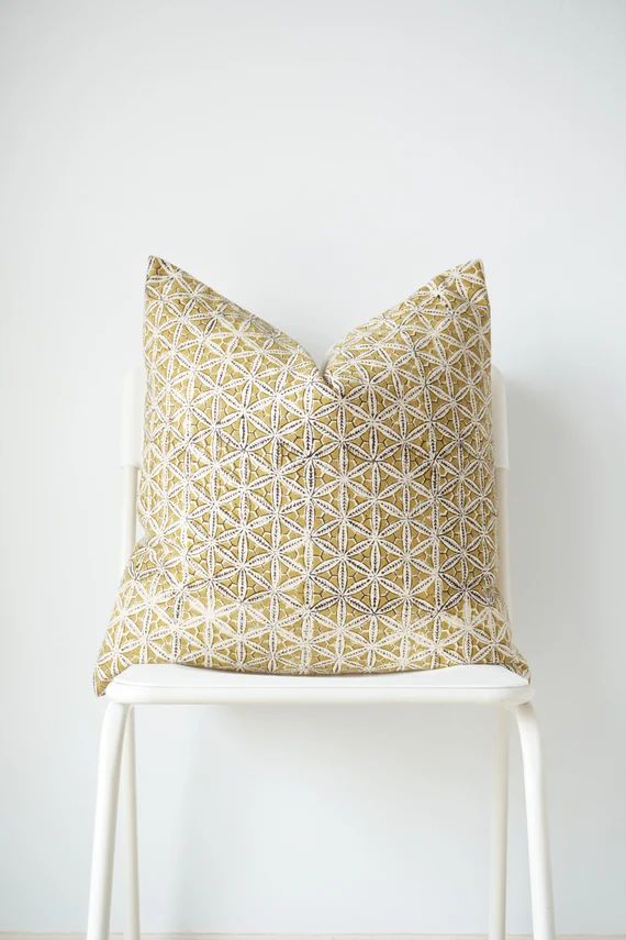 Block Print Pillow Cover | Etsy | Etsy (US)