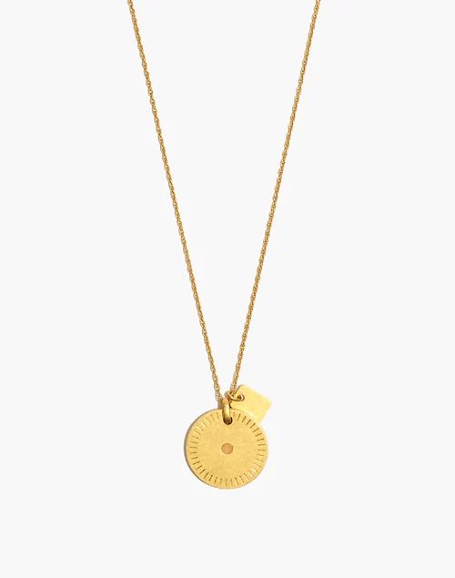 Etched Coin Necklace | Madewell