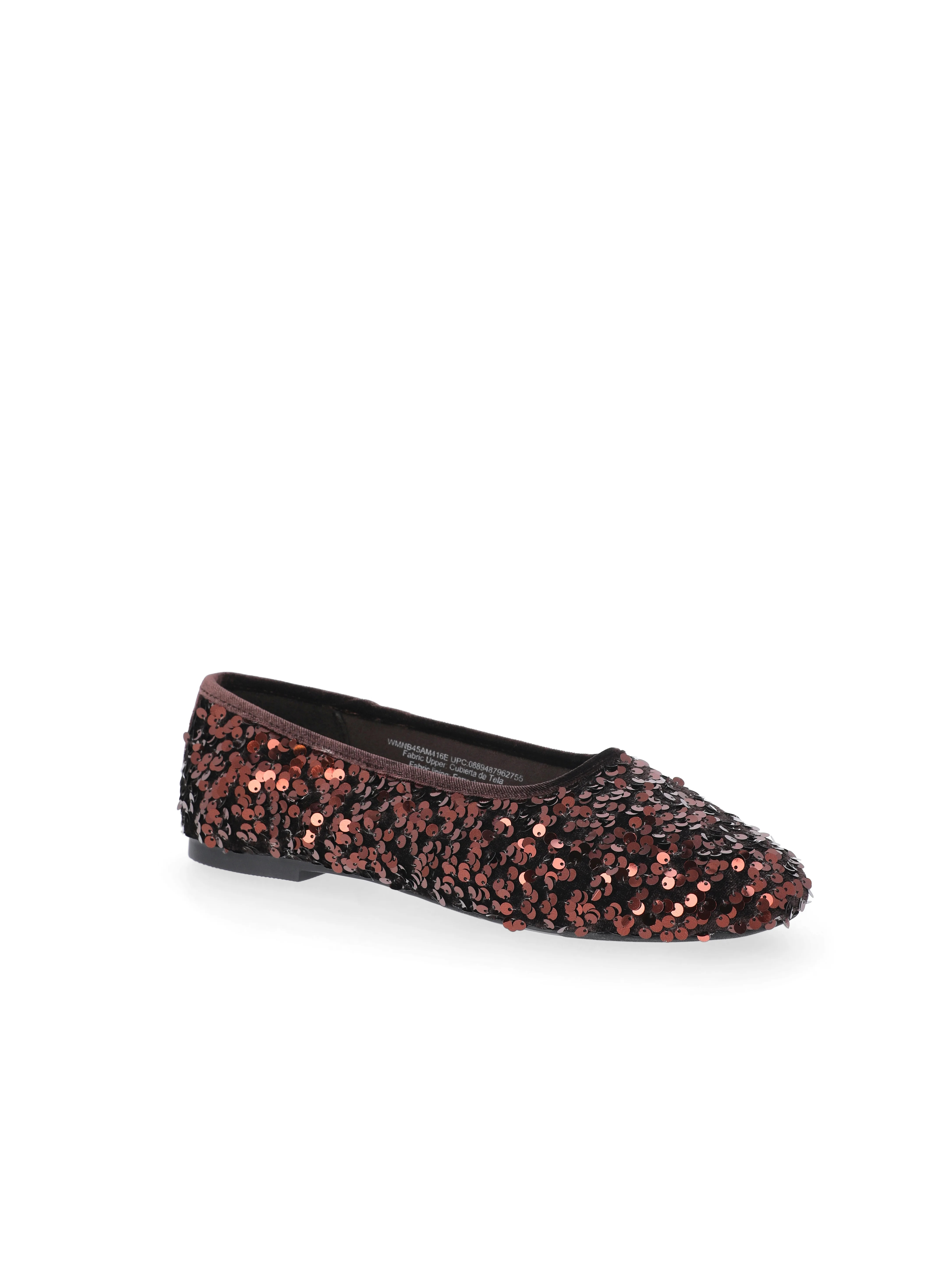 No Boundaries Women's Sequin Ballet Flats | Walmart (US)