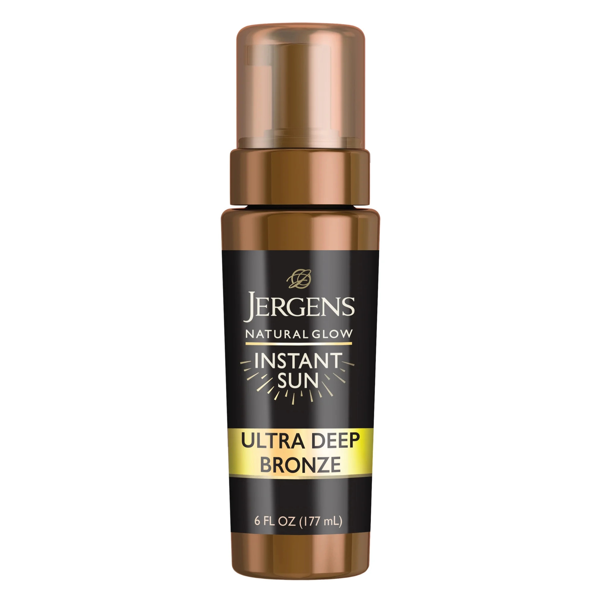 Jergens Natural Glow Instant Sun Sunless Tanning Mousse, Body Self Tanner, Ultra Deep Bronze, 6 o... | Walmart (US)