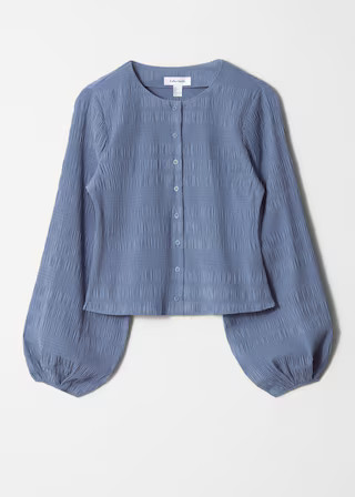 Smocked Balloon-Sleeve Top | & Other Stories UK
